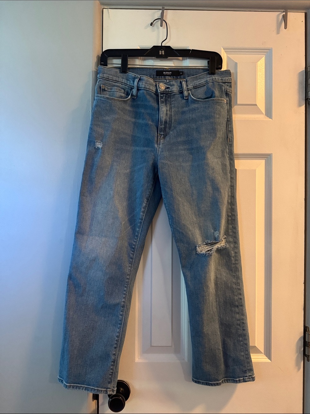 Hudson Jeans Light Blue Women's Straight-Leg Jeans